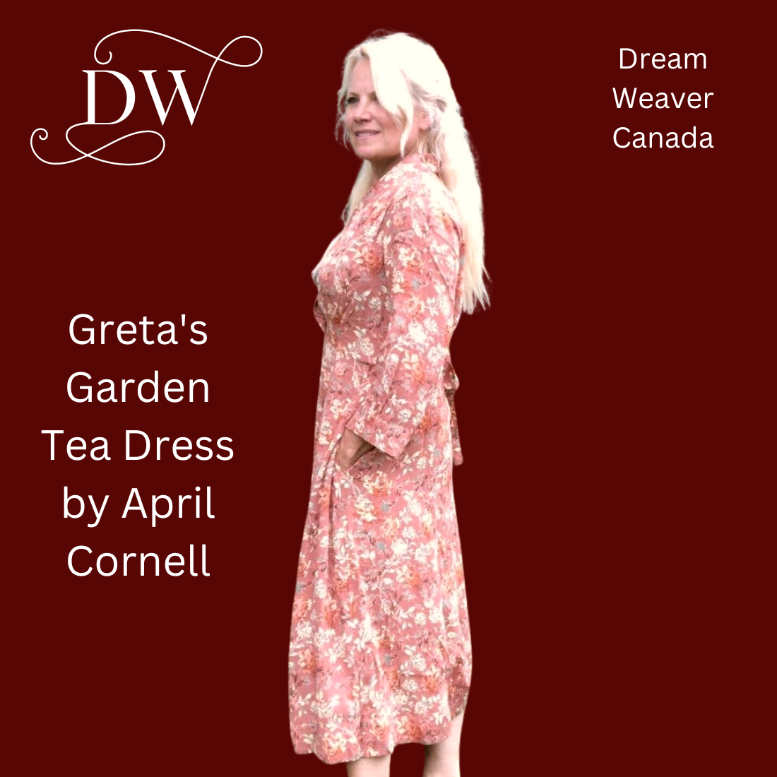 Greta s Garden Tea Dress Terracotta April Cornell