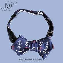 Load image into Gallery viewer, Anchor&#39;s Away Bow Tie | Navy
