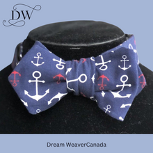 Load image into Gallery viewer, Anchor&#39;s Away Bow Tie | Navy

