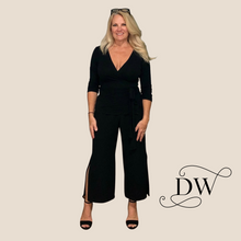 Load image into Gallery viewer, Wide Leg Black Pant | Yoga Jeans

