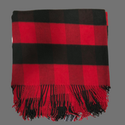 Red and Black Buffalo Check Plaid Blanket/Throw