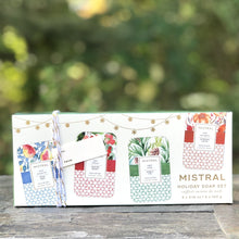 Load image into Gallery viewer, Papier Fantaisie Holiday 4 Soap Set | Mistral
