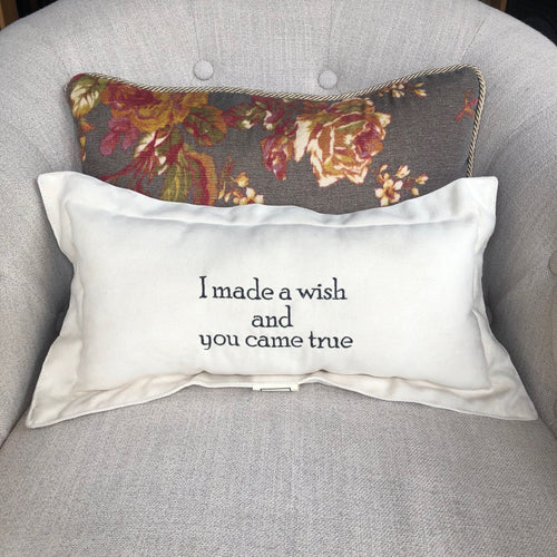 I made a Wish Lumbar Pillow