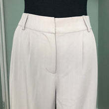 Load image into Gallery viewer, Grey &amp; White Pinstripe Pleated Pants
