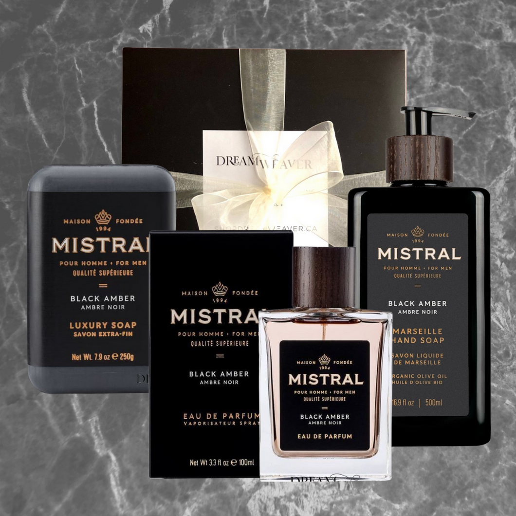 Mistral Black Amber Gift Box
