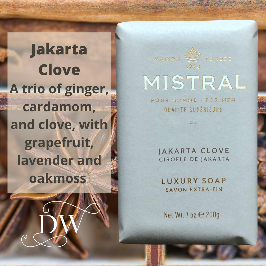 Jakarta Clove Luxury Bar Soap | Gentleman's Journey | Mistral