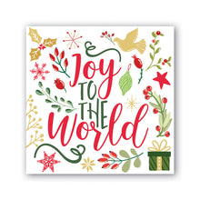 Load image into Gallery viewer, Joy to the World Luncheon Napkin | Michel Design Works
