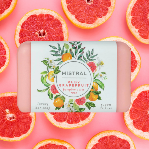 Classic Ruby Grapefruit Bar Soap - 200g | Mistral