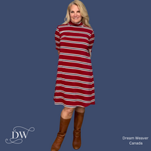 Load image into Gallery viewer, Red Striped Dress | Meemoza4
