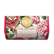 Load image into Gallery viewer, Christmas Bouquet Large Bath Soap Bar | Michel Design Works
