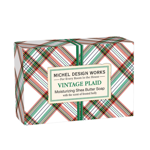 Vintage Plaid Boxed Soap | Michel Design Works