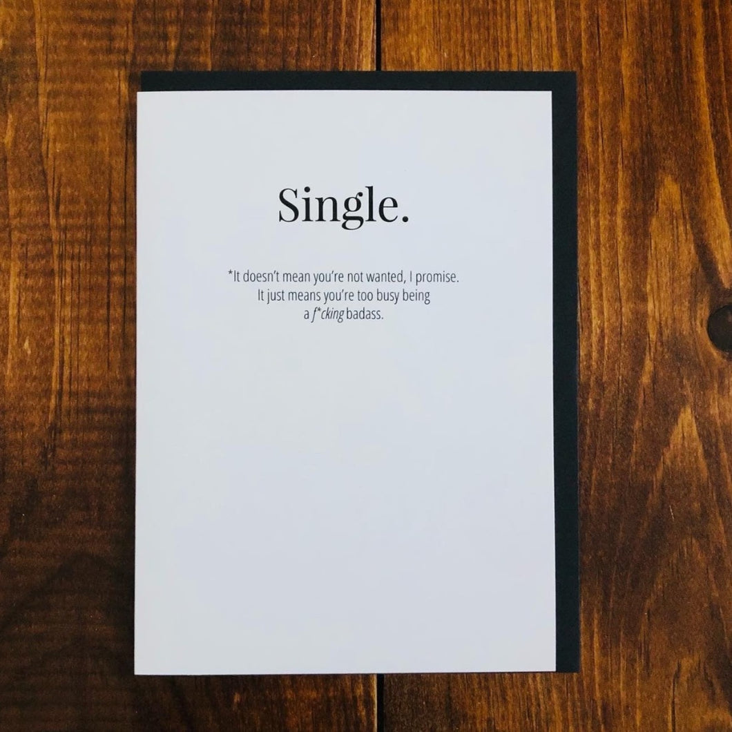 Single. Card | Buttercup Co.