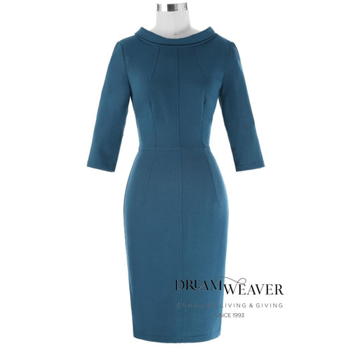 Teal Retro Dress