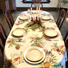 Charger l&#39;image dans la galerie, White Spruce Cotton Tablecloth | Rectangle 90 x 60&quot; Michel Design Works
