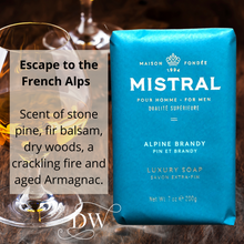 Load image into Gallery viewer, Alpine Brandy Bar Soap | Gentleman&#39;s Journey | Mistral
