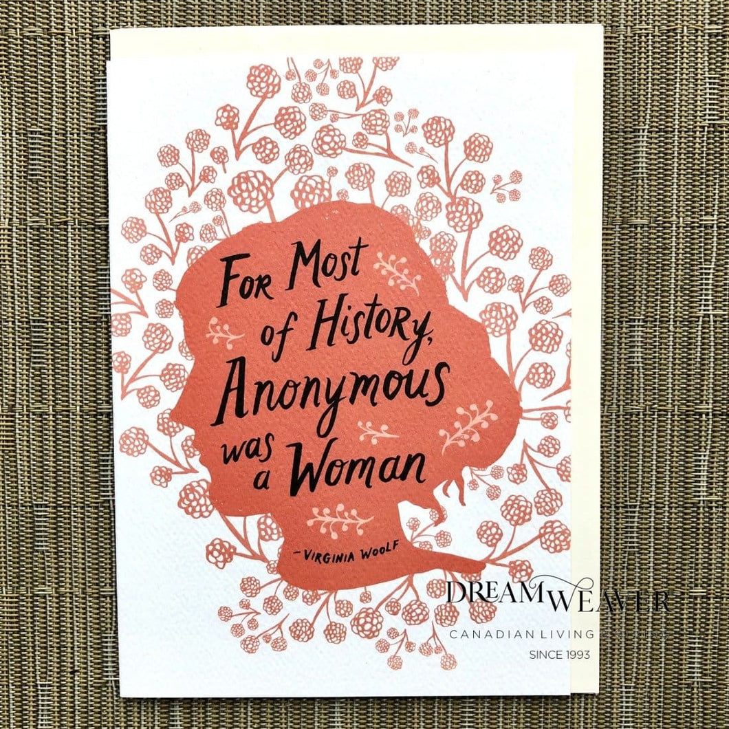 Anonymous was a Woman | Greeting Card Stationary