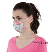 Load image into Gallery viewer, Ashley Blue Pleated Face Mask | Mahogany | Dream Weaver Canada
