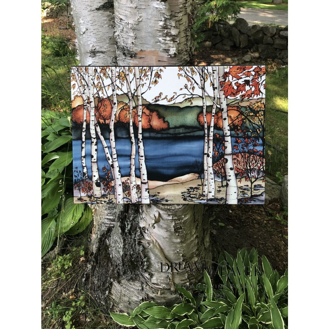 Birches on the Lake | Cottage & Lake Collection | Plaque 14x20 |Renee Bovet Home Decor