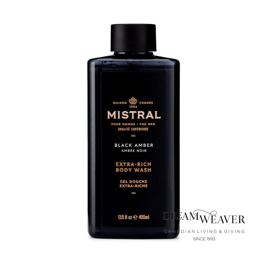 Black Amber Body & Hair Wash | Mistral Bath & Body