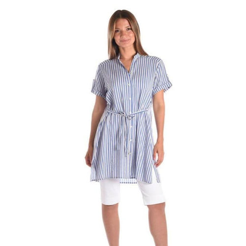 Blue Stripe Two Way Shirt Dress Brenda Beddome Fashion