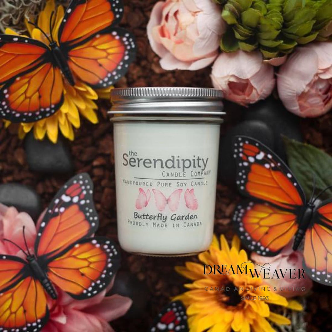 Butterfly Garden Candle Jar | Serendipity Candle  |Dream Weaver Canada