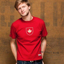 Load image into Gallery viewer, Canada Shield T-Shirt | Unisex | Red | Red Canoe Fashion
