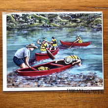 Charger l&#39;image dans la galerie, Canoe Note Card | Kathy Meaney | Here at Last Stationary
