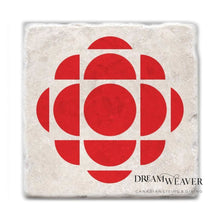 Load image into Gallery viewer, CBC Gem Current Logo Marble Drink Coasters | VersaTile Tableware
