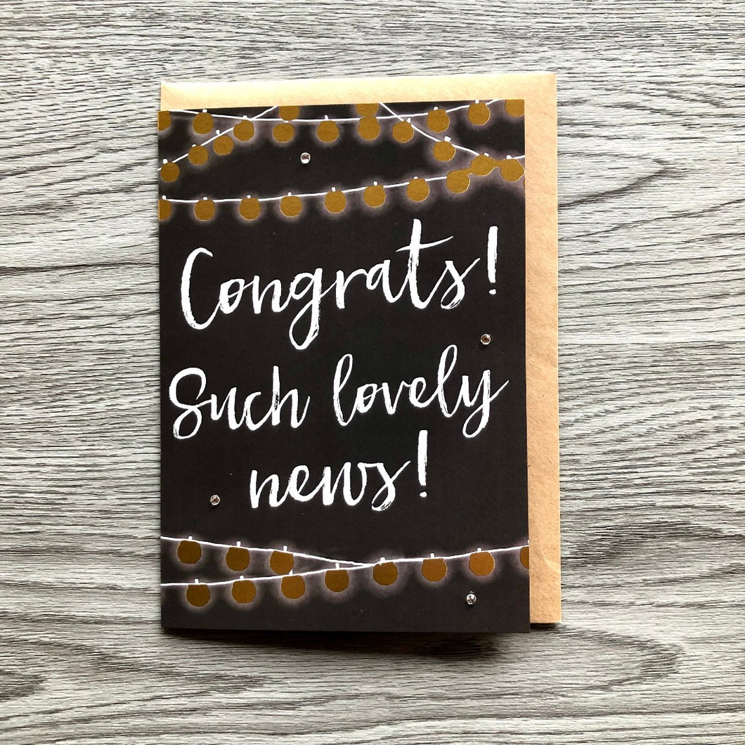 Congratulations Lovely News | Greeting Card