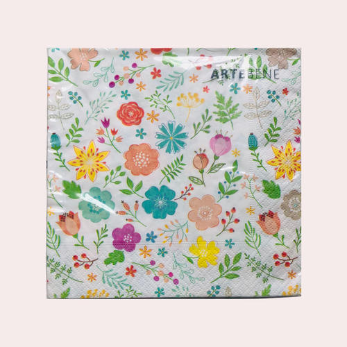 Floral Paper Luncheon Napkins