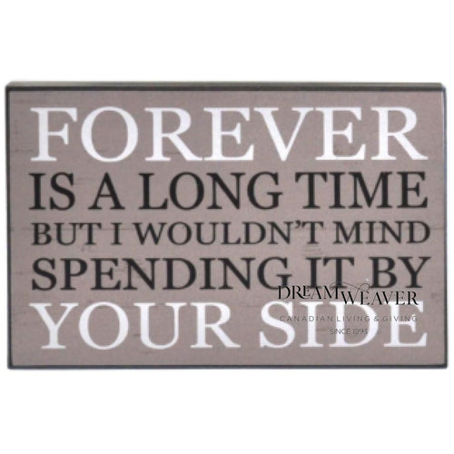 Forever Is A Long Time... Wooden Sign Home Decor