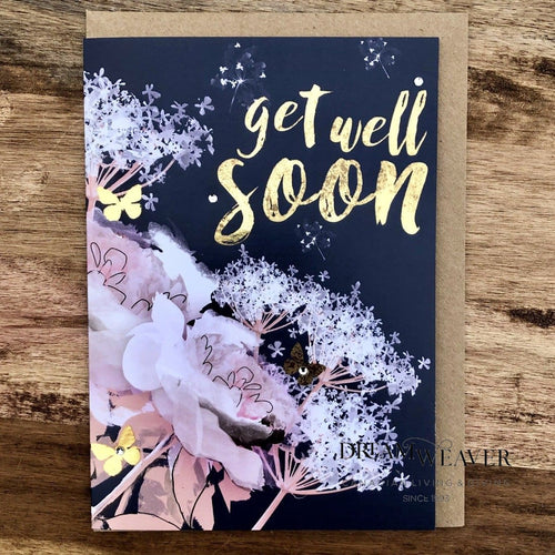 Get Well Soon Card | Navy Floral