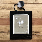 Gift Bag | All because two people fell in love |  Medium | Black and kraft