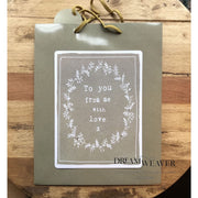 Gift Bag | To you from me with love | Kraft | Large