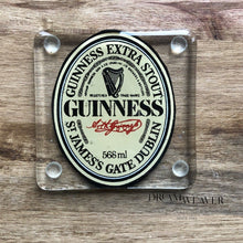 Load image into Gallery viewer, Guinness Upcycled Glass Bottle Coaster
