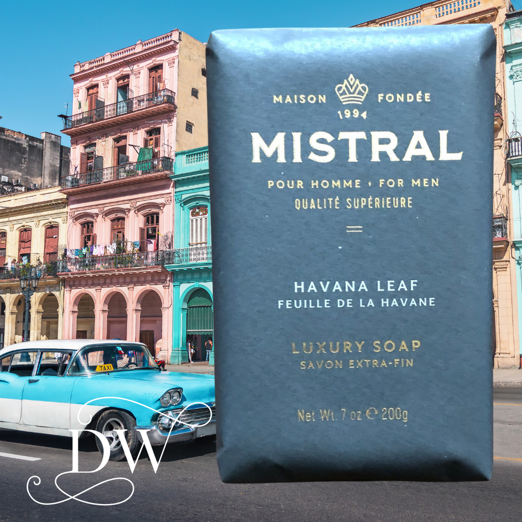 Havana Leaf Luxury Bar Soap | Gentleman's Journey | Mistral