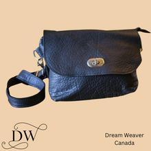Load image into Gallery viewer, Black Leather Waist Bag/Crossbody Bag | Hides in Hand
