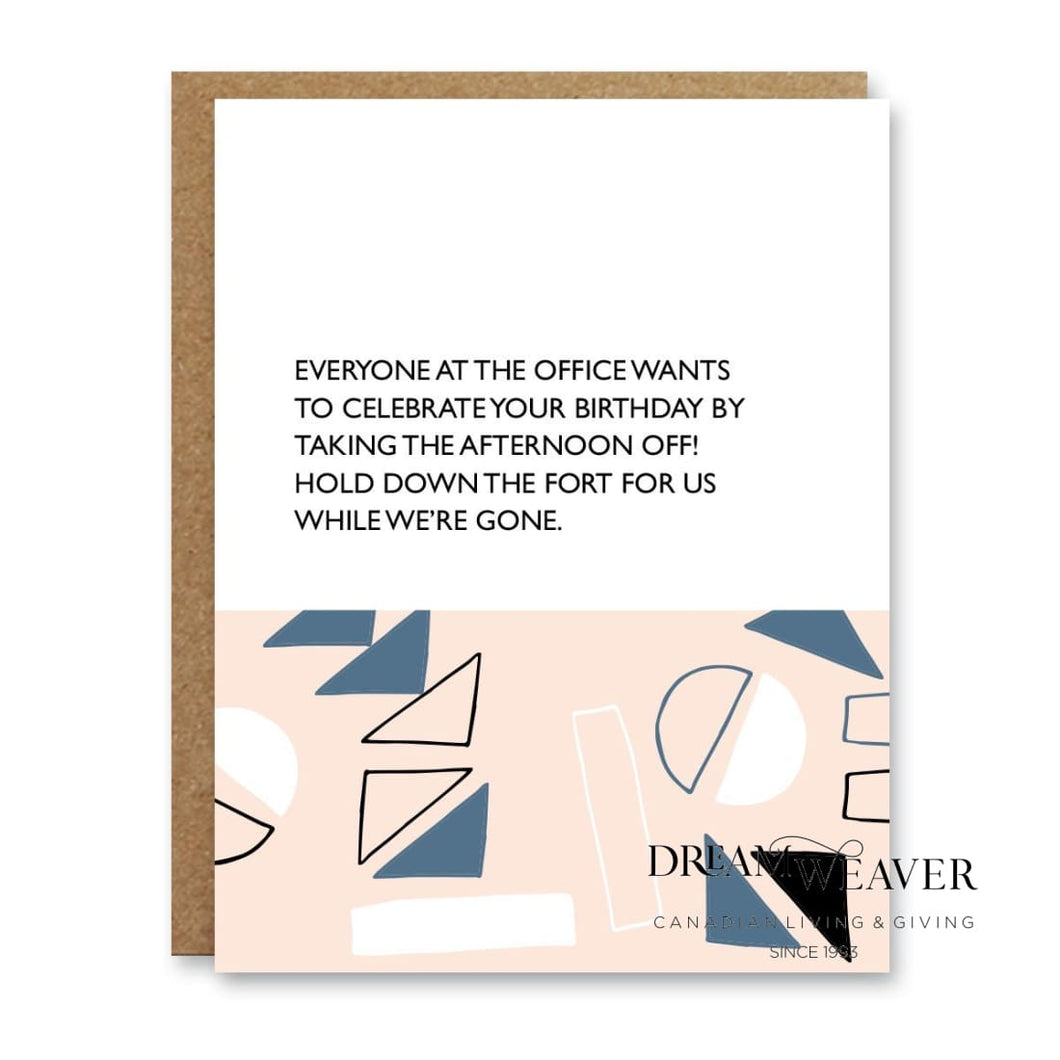 Hold Down The Fort Greeting Card | Boo To You Stationary