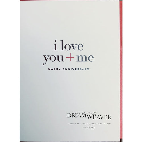 i love you + me | Anniversary Card stationary