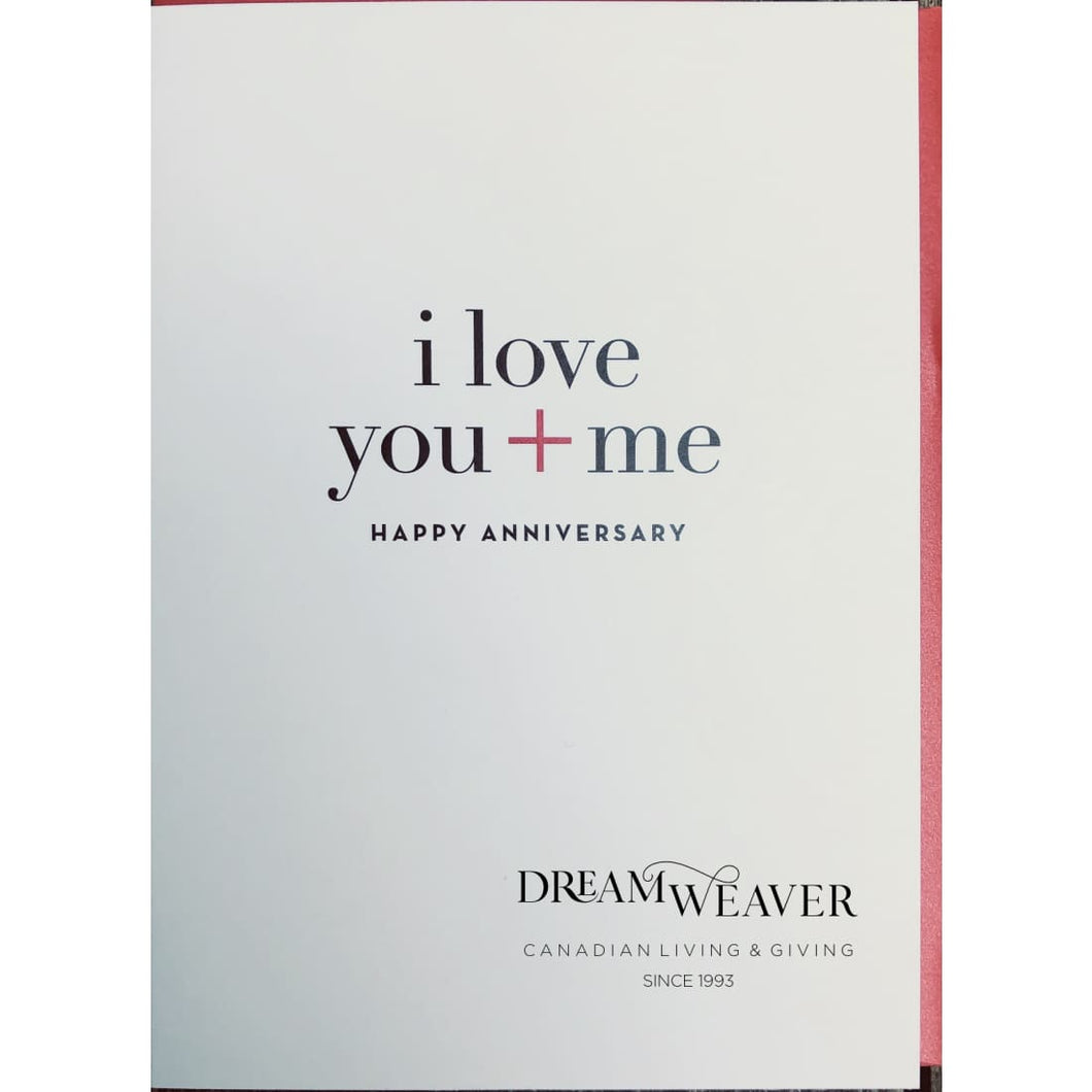 i love you + me | Anniversary Card stationary