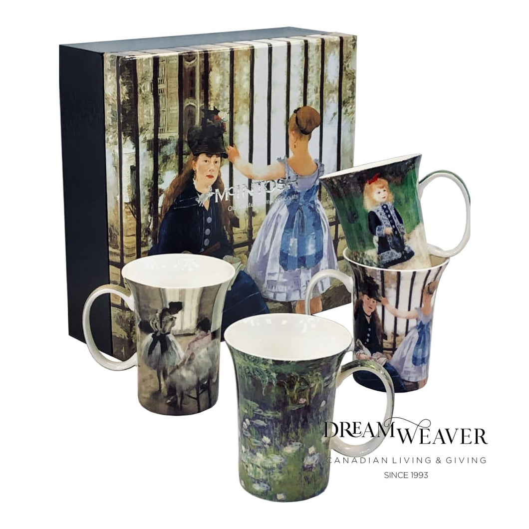 Impressionists Set of 4 Mugs Tableware