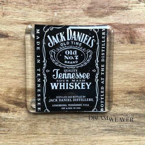 Jack Daniel's Upcycled Glass Bottle Coaster