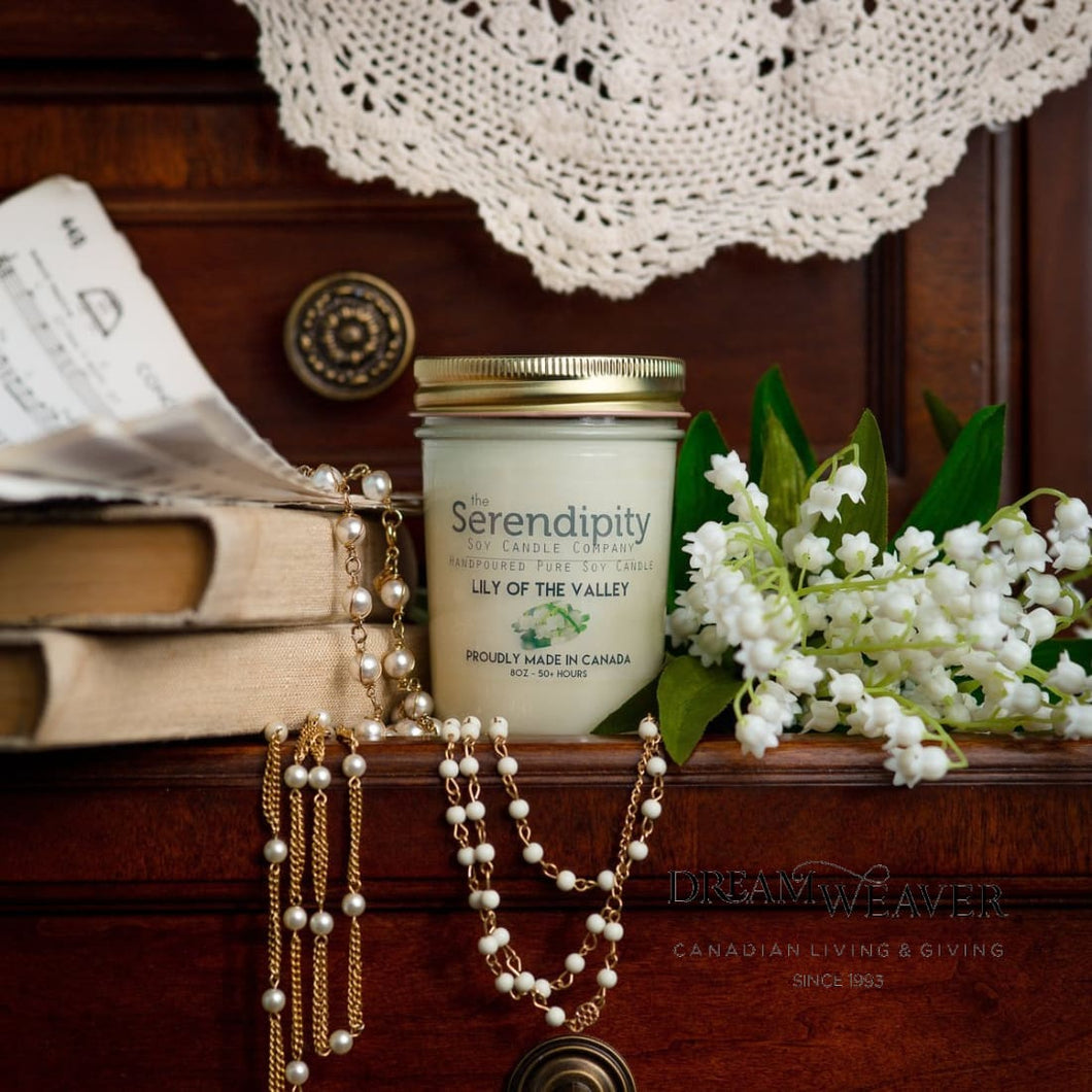 Lily of the Valley Candle Jar | Serendipity Candle | Dream Weaver 