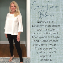 Load image into Gallery viewer, Linen Blouse | Cream
