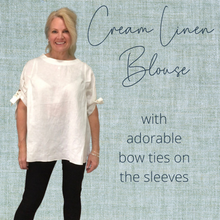 Load image into Gallery viewer, Linen Blouse | Cream | One Size
