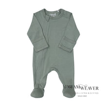 Load image into Gallery viewer, Modal Baby Footie | Sage Green | 3 months Baby
