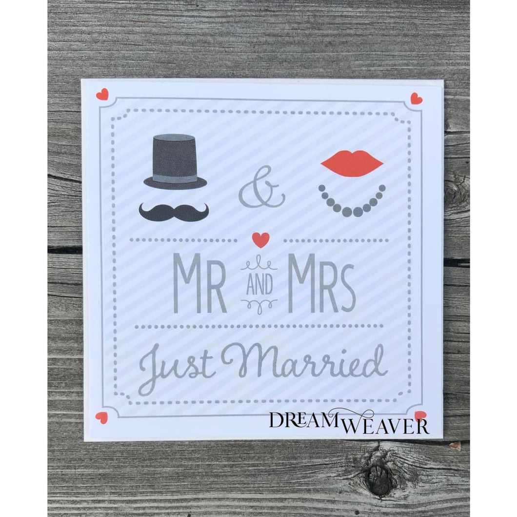 Mr and Mrs. Just Married | Wedding Card Stationary