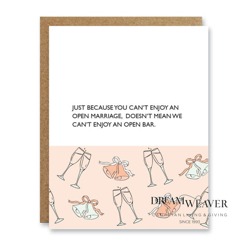 Open Bar Greeting Card | Boo To You Stationary