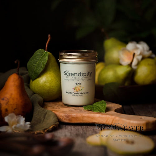 Pear Candle Jar | Serendipity Candle | Dream Weaver Canada
