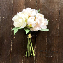 Load image into Gallery viewer, Peony Bouquet | White and Cream Home Decor
